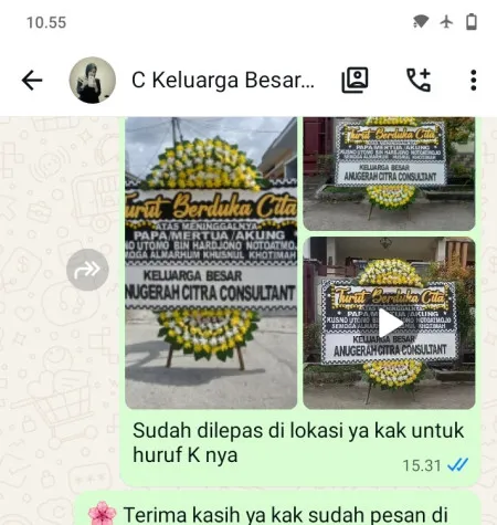 Pengiriman Papan Bunga Duka Soko Gabus